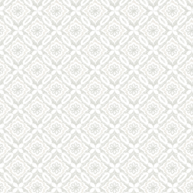 Chesapeake Hugson Grey Quilted Damask Wallpaper Flora & Fauna Covers about 56.4 square feet United States Prepasted 4.2-in repeat, straight match 20.5-in by 33-ft long roll - My Fabric Connection -