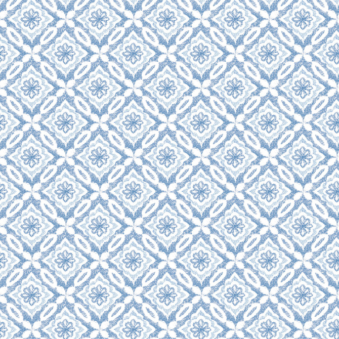 Chesapeake Hugson Blue Quilted Damask Wallpaper Flora & Fauna Covers about 56.4 square feet 20.5-in by 33-ft long roll Prepasted 4.2 - My Fabric Connection -