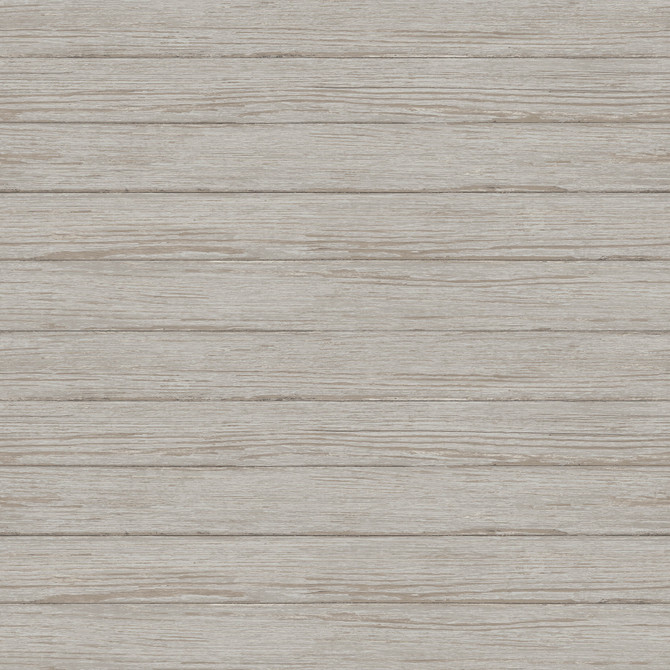 Chesapeake Ozma Light Grey Wood Plank Wallpaper Flora & Fauna Covers about 56.4 square feet United States Prepasted 10.5-in repeat, straight match 20.5-in by 33-ft long roll - My Fabric Connection -
