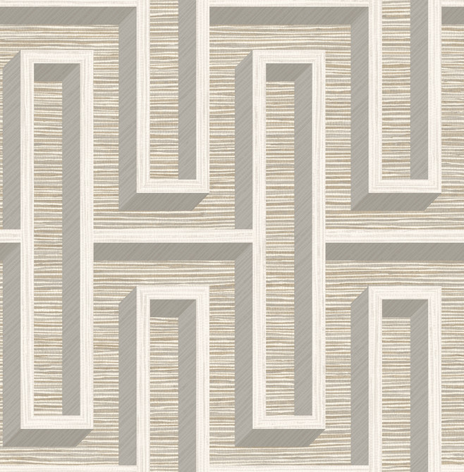 Advantage Henley Wheat Geometric Grasscloth Wallpaper Fusion Covers about 56.4 square feet Great Britain Unpasted 20.9-in repeat, straight match 20.5-in by 33-ft long roll - My Fabric Connection -