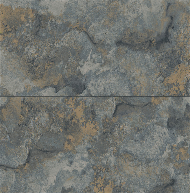 Advantage Aria Slate Marbled Tile Wallpaper Fusion Covers about 56.4 square feet 20.5-in by 33-ft long roll Unpasted 20.9 - My Fabric Connection -