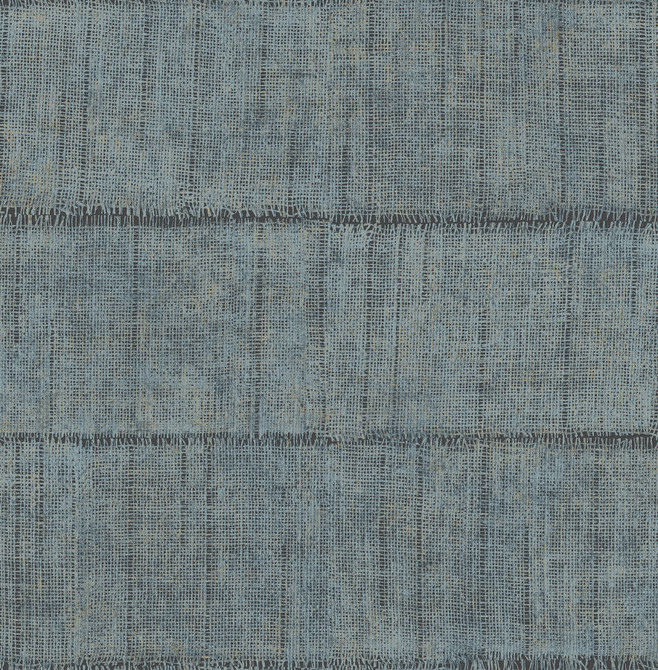 Advantage Blake Denim Texture Stripe Wallpaper Fusion Covers about 56.4 square feet Great Britain Unpasted 6.9-in repeat, drop match 20.5-in by 33-ft long roll - My Fabric Connection -