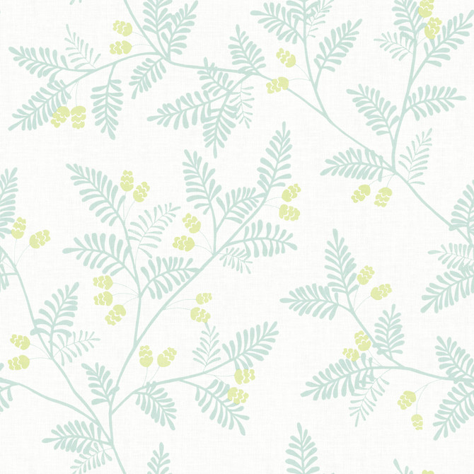 A-Street Prints Ardell Seafoam Botanical Wallpaper Georgia Covers about 56.4 square feet Great Britain Unpasted 20.9-in repeat, straight match 20.5-in by 33-ft long roll - My Fabric Connection -