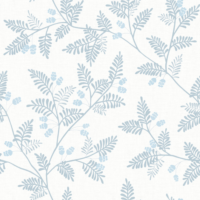 A-Street Prints Ardell Light Blue Botanical Wallpaper Georgia Covers about 56.4 square feet Great Britain Unpasted 20.9-in repeat, straight match 20.5-in by 33-ft long roll - My Fabric Connection -