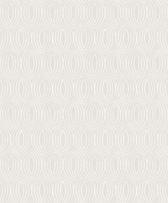 A-Street Prints Rino Silver Ogee Wallpaper Grey Resource Covers about 57.5 square feet China Unpasted 25.2-in repeat, straight match 20.9-in by 33-ft long roll - My Fabric Connection -