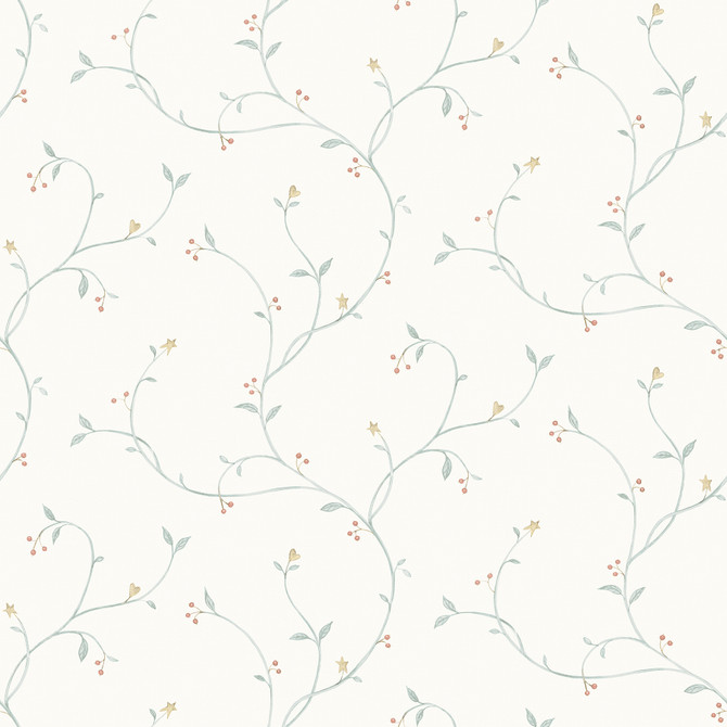 Chesapeake Kurt Seafoam Tin Star Trail Wallpaper Homestead Covers about 56.4 square feet 20.5-in by 33-ft long roll Prepasted 20.5 - My Fabric Connection -
