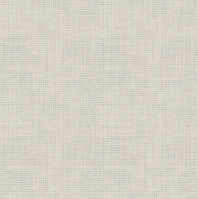 Chesapeake Nimmie Light Grey Basketweave Wallpaper Homestead Covers about 56.4 square feet United States Prepasted 20.5-in repeat, straight match 20.5-in by 33-ft long roll - My Fabric Connection -