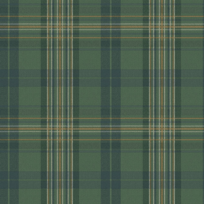Chesapeake Austin Green Plaid Wallpaper Homestead Covers about 56.4 square feet 20.5-in by 33-ft long roll Prepasted 10.25 - My Fabric Connection -