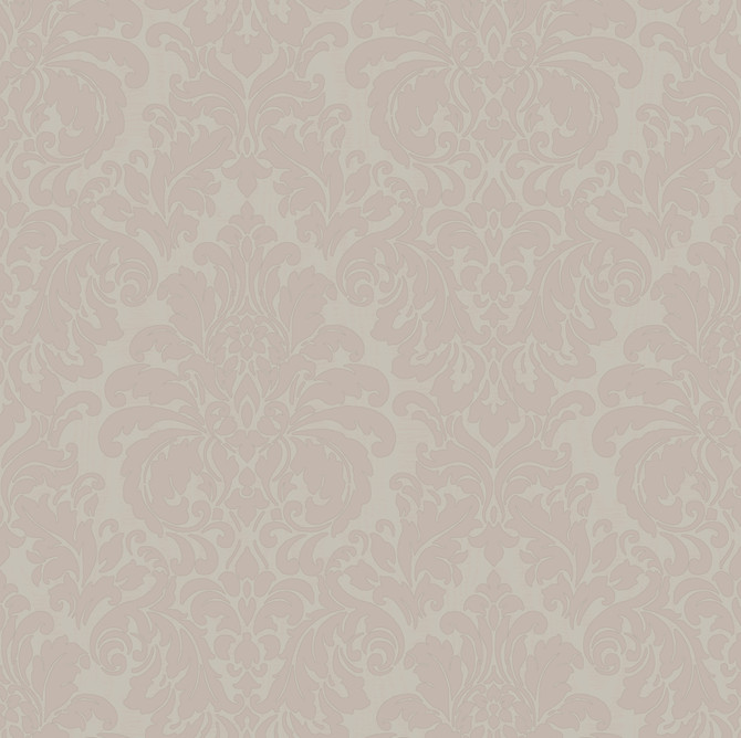 Sirpi Betina Rose Damask Wallpaper Italian Silk Covers about 57.5 square feet Italy Unpasted 20.9-in repeat, drop match 20.9-in by 33-ft long roll - My Fabric Connection -