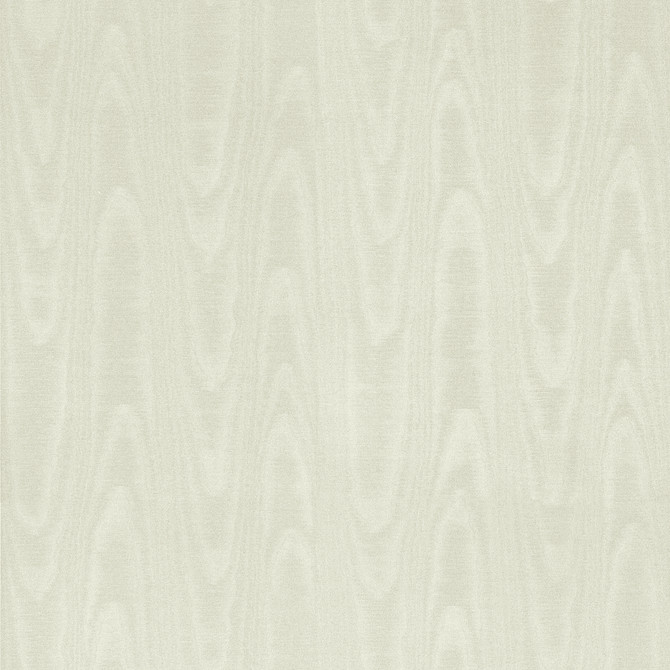 Sirpi Angelina White Moire Wallpaper Italian Silk Covers about 57.5 square feet Italy Unpasted 20.9-in repeat, straight match 20.9-in by 33-ft long roll - My Fabric Connection -