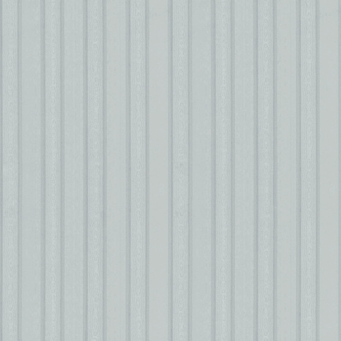 Sirpi Zeta Light Blue Moire Stripe Wallpaper Italian Silk Covers about 57.5 square feet Italy Unpasted No repeat, random match 20.9-in by 33-ft long roll - My Fabric Connection -