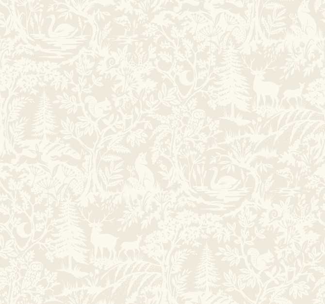 Chesapeake Alrick Dove Forest Venture Wallpaper Kinfolk Covers about 60.8 square feet United States Prepasted 25.25-in repeat, straight match 27-in by 27-ft long roll - My Fabric Connection -