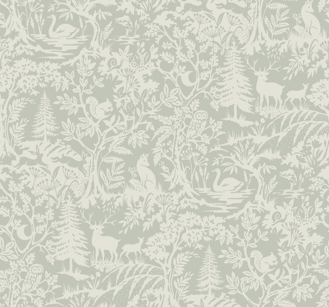 Chesapeake Alrick Sage Forest Venture Wallpaper Kinfolk Covers about 60.8 square feet 27-in by 27-ft long roll Prepasted 25.25 - My Fabric Connection -