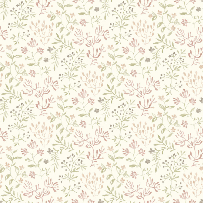 Chesapeake Tarragon Blush Dainty Meadow Wallpaper Kinfolk Covers about 56.4 square feet United States Prepasted 10.25-in repeat, straight match 20.5-in by 33-ft long roll - My Fabric Connection - Chesapeake Tarragon Blush Dainty Meadow Wallpaper Kinfolk Covers about 56.4 square feet United States Prepasted 10.25-in repeat, straight match 20.5-in by 33-ft long roll - My Fabric Connection -