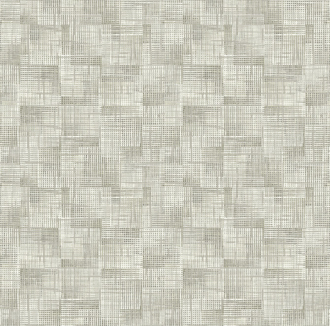 A-Street Prints Ting Taupe Lattice Wallpaper Loom Covers about 60.8 square feet China Unpasted 27-in repeat, straight match 27-in by 27-ft long roll - My Fabric Connection -