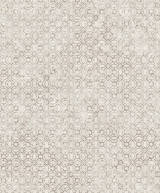 A-Street Prints Khauta Silver Floral Geometric Wallpaper Lumina Covers about 57.8 square feet China Unpasted 12.6-in repeat, drop match 21-in by 33-ft long roll - My Fabric Connection -