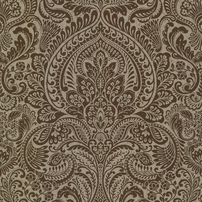 A-Street Prints Artemis Bronze Floral Damask Wallpaper Lustre Covers about 57.5 square feet China Unpasted 25.2-in repeat, straight match 20.9-in by 33-ft long roll - My Fabric Connection -