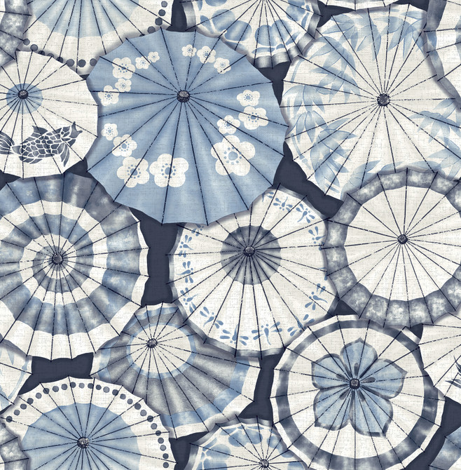 A-Street Prints Mikado Blue Parasol Wallpaper Mistral Covers about 56.4 square feet 20.5-in by 33-ft long roll Unpasted 10.4 - My Fabric Connection - A-Street Prints Mikado Blue Parasol Wallpaper Mistral Covers about 56.4 square feet 20.5-in by 33-ft long roll Unpasted 10.4 - My Fabric Connection -