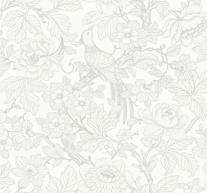 A-Street Prints Beaufort Dove Peony Chinoiserie Wallpaper Newport Covers about 60.8 square feet United States Unpasted 25.2-in repeat, half drop match 27-in by 27-ft long roll - My Fabric Connection - A-Street Prints Beaufort Dove Peony Chinoiserie Wallpaper Newport Covers about 60.8 square feet United States Unpasted 25.2-in repeat, half drop match 27-in by 27-ft long roll - My Fabric Connection -