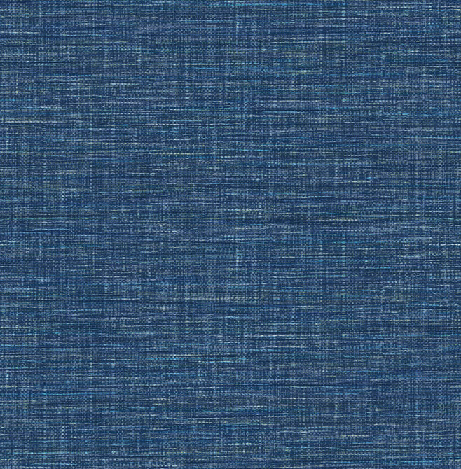 A-Street Prints Exhale Dark Blue Woven Texture Wallpaper Pacifica Covers about 56.4 square feet Great Britain Unpasted 20.9-in repeat, straight match 20.5-in by 33-ft long roll - My Fabric Connection -