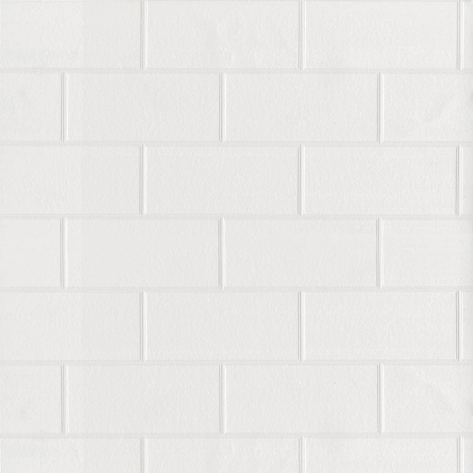 Brewster Galley White Subway Tile Paintable Wallpaper PaintWorks Covers about 57.5 square feet 20.9-in by 33-ft long roll Prepasted 6.3 - My Fabric Connection -