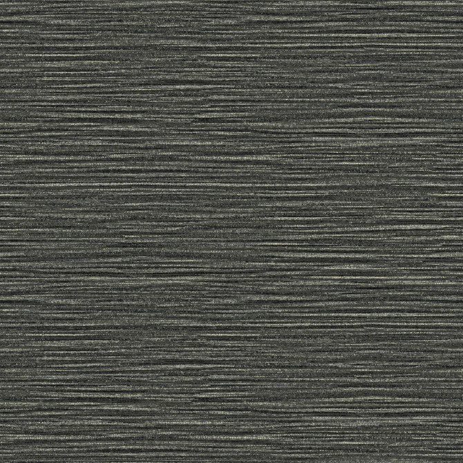 Advantage Hazen Black Shimmer Stripe Wallpaper Perfect Plains Covers about 57.5 square feet China Unpasted 12.6-in repeat, drop match 20.9-in by 33-ft long roll - My Fabric Connection -