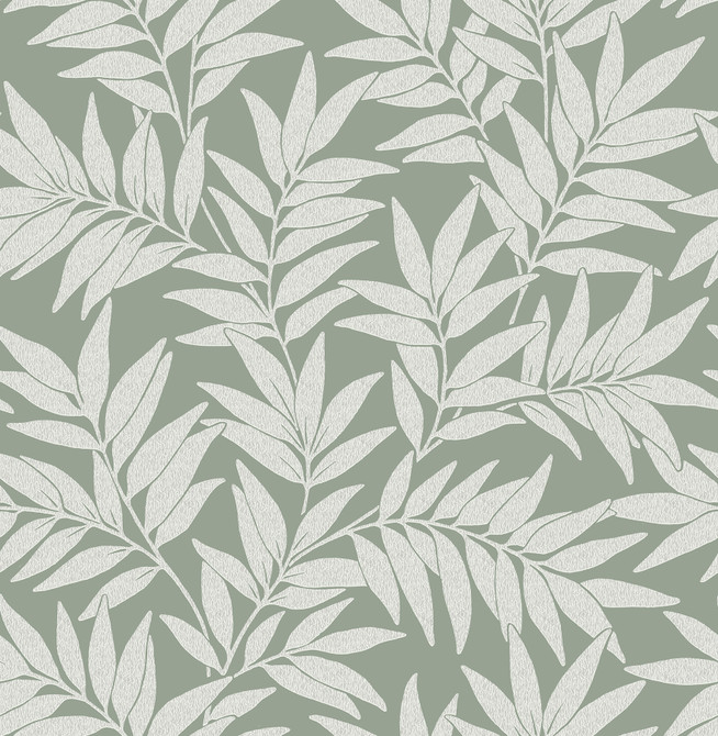 A-Street Prints Morris Green Leaf Wallpaper Revival Covers about 56.4 square feet 20.5-in by 33-ft long roll Unpasted 20.9 - My Fabric Connection - A-Street Prints Morris Green Leaf Wallpaper Revival Covers about 56.4 square feet 20.5-in by 33-ft long roll Unpasted 20.9 - My Fabric Connection -