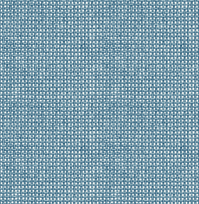 A-Street Prints Zia Blue Basketweave Wallpaper Seychelles Covers about 56.4 square feet Great Britain Unpasted 10.4-in repeat, straight match 20.5-in by 33-ft long roll - My Fabric Connection -