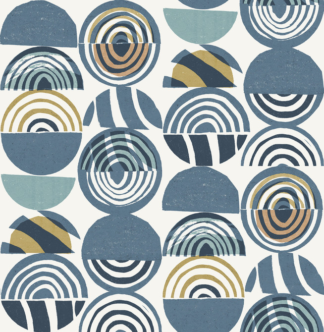 A-Street Prints Mage Blue Mod Geometric Wallpaper Seychelles Covers about 56.4 square feet Great Britain Unpasted 20.9-in repeat, straight match 20.5-in by 33-ft long roll - My Fabric Connection - A-Street Prints Mage Blue Mod Geometric Wallpaper Seychelles Covers about 56.4 square feet Great Britain Unpasted 20.9-in repeat, straight match 20.5-in by 33-ft long roll - My Fabric Connection -