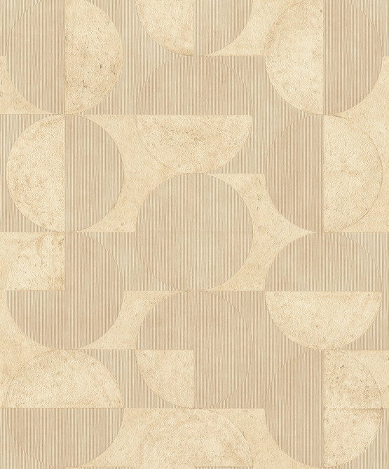 Advantage Barcelo Light Brown Circles Wallpaper Splash Covers about 57.5 square feet 20.9-in by 33-ft long roll Unpasted 15.7 - My Fabric Connection -