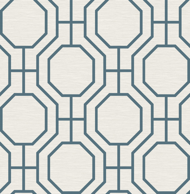 A-Street Prints Manor Blue Geometric Trellis Wallpaper Terrace Covers about 56.4 square feet Great Britain Unpasted 10.4-in repeat, straight match 20.5-in by 33-ft long roll - My Fabric Connection - A-Street Prints Manor Blue Geometric Trellis Wallpaper Terrace Covers about 56.4 square feet Great Britain Unpasted 10.4-in repeat, straight match 20.5-in by 33-ft long roll - My Fabric Connection -