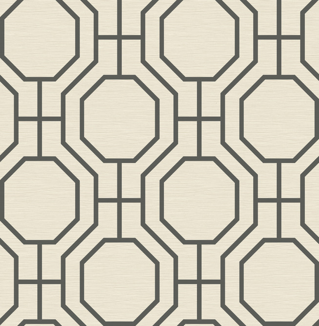 A-Street Prints Manor Black Geometric Trellis Wallpaper Terrace Covers about 56.4 square feet Great Britain Unpasted 10.4-in repeat, straight match 20.5-in by 33-ft long roll - My Fabric Connection - A-Street Prints Manor Black Geometric Trellis Wallpaper Terrace Covers about 56.4 square feet Great Britain Unpasted 10.4-in repeat, straight match 20.5-in by 33-ft long roll - My Fabric Connection -
