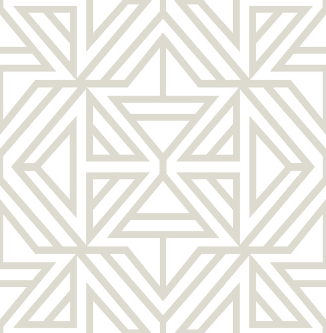 A-Street Prints Helios Bone Geometric Wallpaper Theory Covers about 56.4 square feet Great Britain Unpasted 20.9-in repeat, straight match 20.5-in by 33-ft long roll - My Fabric Connection -