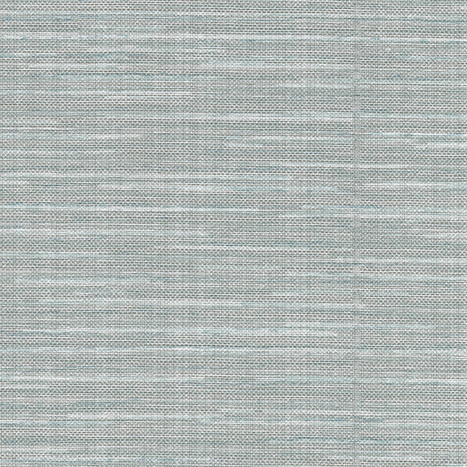 Warner Bay Blue Linen Texture Wallpaper Warner Grasscloth Resource Covers about 60.8 square feet United States Unpasted No repeat, random match 27-in by 27-ft long roll - My Fabric Connection -