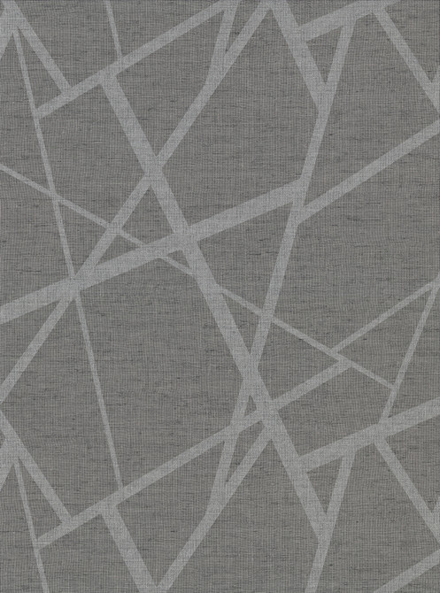Warner Avatar Pewter Abstract Geometric Wallpaper Warner Textures X Covers about 60.8 square feet United States Unpasted 18-in repeat, drop match 27-in by 27-ft long roll - My Fabric Connection -