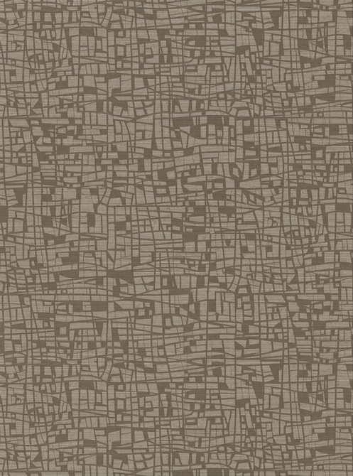 Warner Tiffany Brown Abstract Geometric Wallpaper Warner Textures X Covers about 60.8 square feet United States Unpasted 18-in repeat, drop match 27-in by 27-ft long roll - My Fabric Connection -