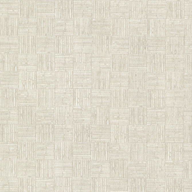Warner Thea Cream Geometric Wallpaper Warner XI Naturals & Grasscloths Covers about 60.8 square feet United States Unpasted No repeat, random match 27-in by 27-ft long roll - My Fabric Connection -