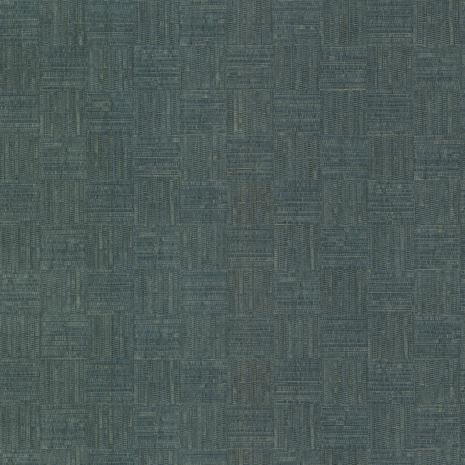 Warner Thea Blue Geometric Wallpaper Warner XI Naturals & Grasscloths Covers about 60.8 square feet United States Unpasted No repeat, random match 27-in by 27-ft long roll - My Fabric Connection -