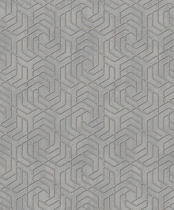 Advantage Tama Grey Geometric Wallpaper Windsong Covers about 57.5 square feet 20.9-in by 33-ft long roll Unpasted 6.3 - My Fabric Connection -