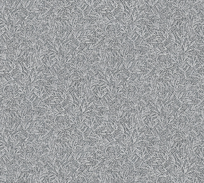 Advantage Sayuri Charcoal Leaf Trail Wallpaper Windsong Covers about 57.5 square feet Germany Unpasted 12.5-in repeat, straight match 20.9-in by 33-ft long roll - My Fabric Connection -