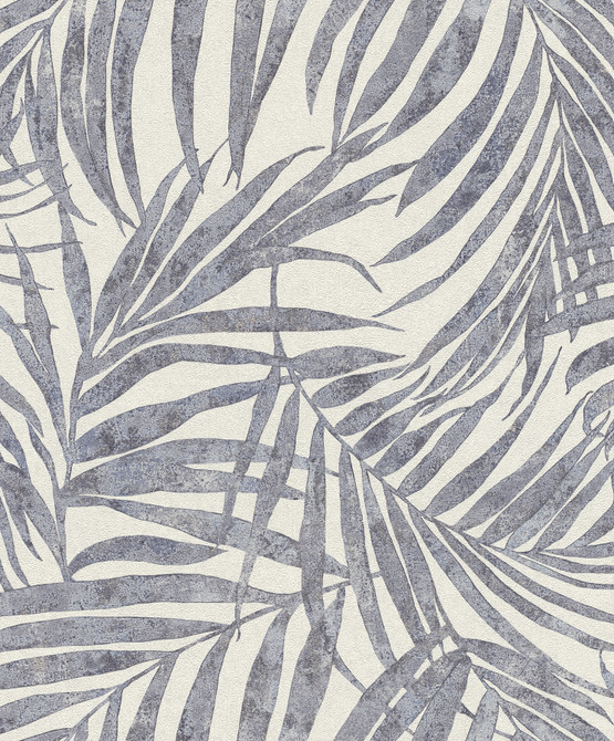 Advantage Anzu Slate Frond Wallpaper Windsong Covers about 57.5 square feet 20.9-in by 33-ft long roll Unpasted 12.5 - My Fabric Connection -