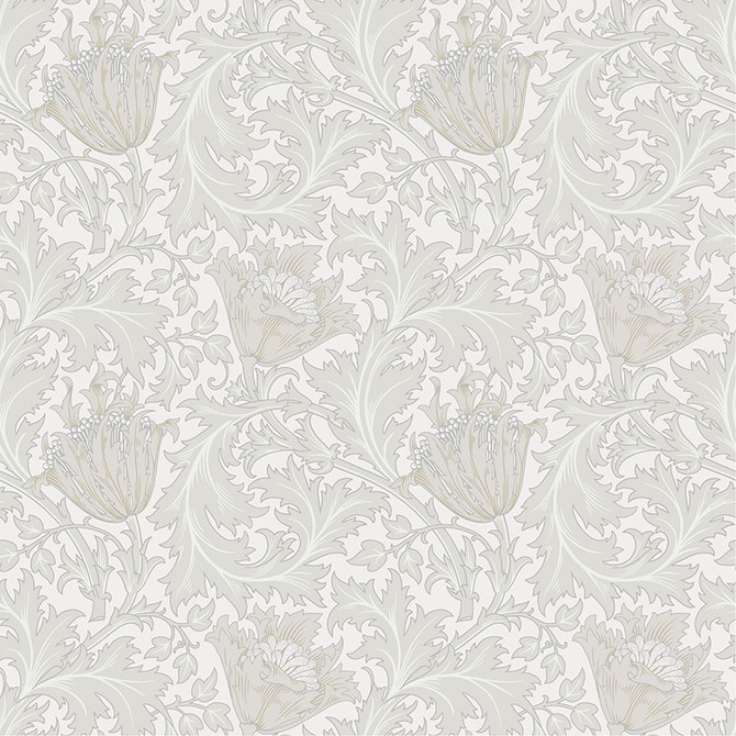 A-Street Prints Anemone Dove Floral Trail Wallpaper Hidden Treasures Covers about 57.5 square feet Sweden Unpasted 10.4-in repeat, straight match 20.9-in by 33-ft long roll - My Fabric Connection -
