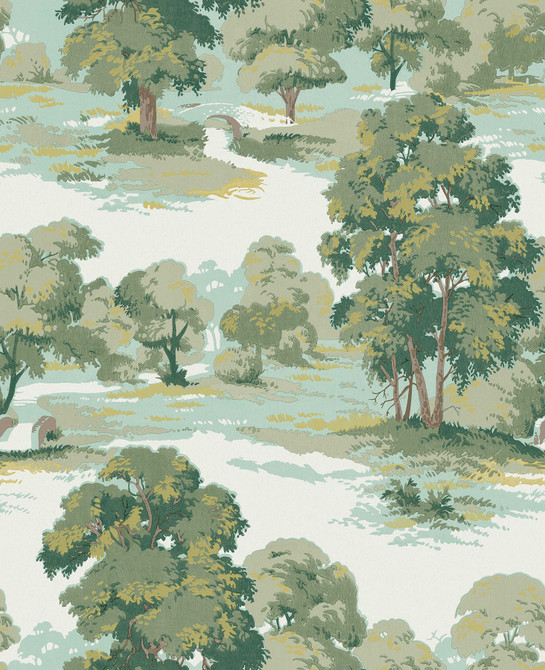 Advantage Sherwood Green Glade Wallpaper Westbury Forest Covers about 56.4 square feet 20.5-in by 33-ft long roll Unpasted 25.2 - My Fabric Connection -