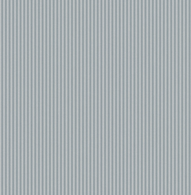 Advantage Ticking Blue Stripe Wallpaper Westbury Forest Covers about 56.4 square feet Great Britain Unpasted No repeat, random match 20.5-in by 33-ft long roll - My Fabric Connection -