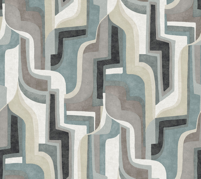 A-Street Prints Tulum Denim Surreal Shapes Wallpaper Whimsy Covers about 60.8 square feet United States Unpasted 24-in repeat, straight match 27-in by 27-ft long roll - My Fabric Connection - A-Street Prints Tulum Denim Surreal Shapes Wallpaper Whimsy Covers about 60.8 square feet United States Unpasted 24-in repeat, straight match 27-in by 27-ft long roll - My Fabric Connection -