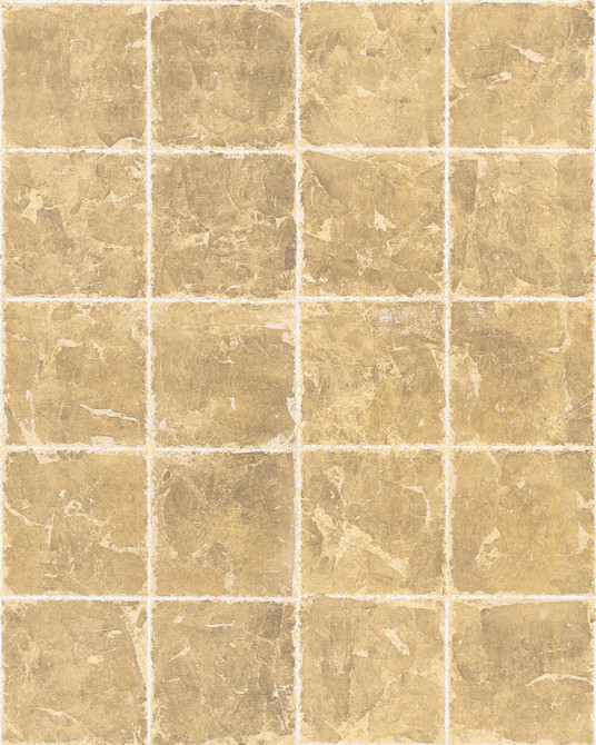 Ronald Redding Metal Leaf Squares Gold Wallpaper 24 Karat Covers about 72 square feet China Unpasted 5.14-in repeat, straight match 36-in by 24-ft long roll - My Fabric Connection -