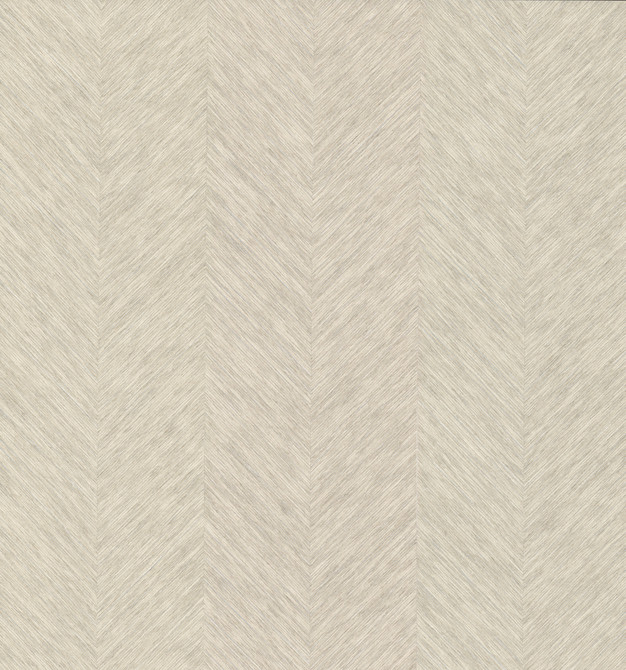 Antonina Vella Chevron Cream Metallic Wallpaper Antonina Vella Boho Luxe Covers about 72 square feet South Korea Unpasted No repeat, random match 36-in by 24-ft long roll - My Fabric Connection -