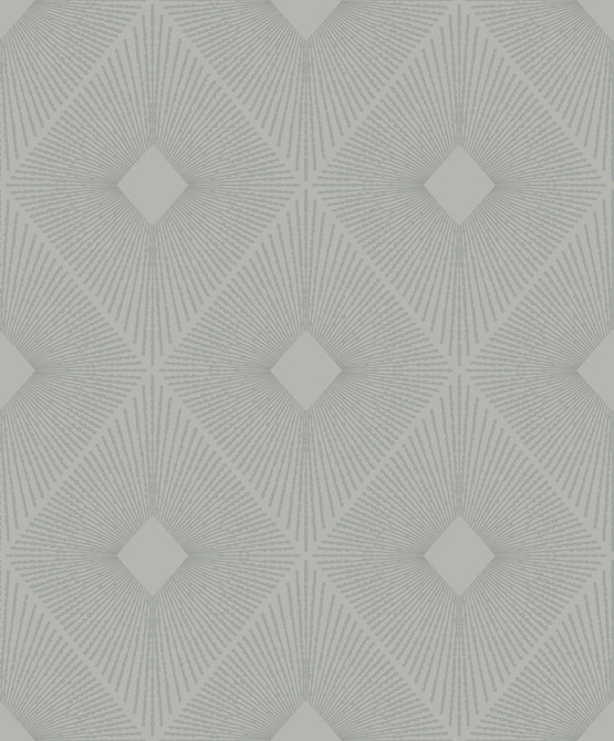 Antonina Vella Harlowe Light Grey & Silver Wallpaper Antonina Vella Modern Metals Second Edition Covers about 57.2 square feet 20.8-in by 33-ft long roll Unpasted 12.6 - My Fabric Connection -