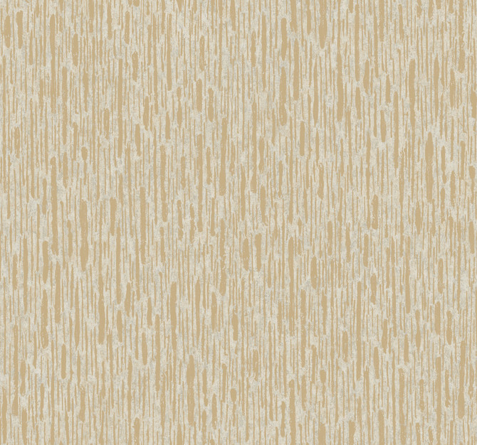 Antonina Vella Metallic Cascade Neutrals & Gold Wallpaper Antonina Vella Modern Metals Second Edition Covers about 60.5 square feet China Unpasted 25.2-in repeat, straight match 27-in by 26.9-ft long roll - My Fabric Connection -