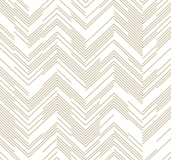 Antonina Vella Polished Chevron White & Gold Wallpaper Antonina Vella Modern Metals Second Edition Covers about 60.5 square feet 27-in by 26.9-ft long roll Unpasted 25.2 - My Fabric Connection -